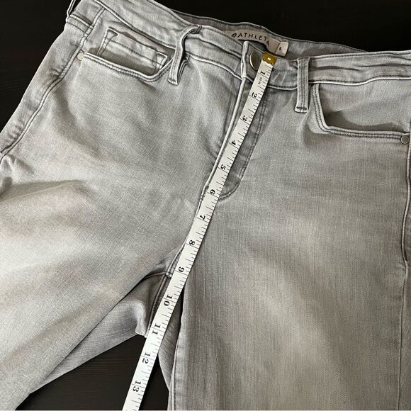 Athleta Sculptek Skinny Jeans Jeggings Womens Size 6 Gray Mid Rise Stretch Denim - Picture 15 of 16